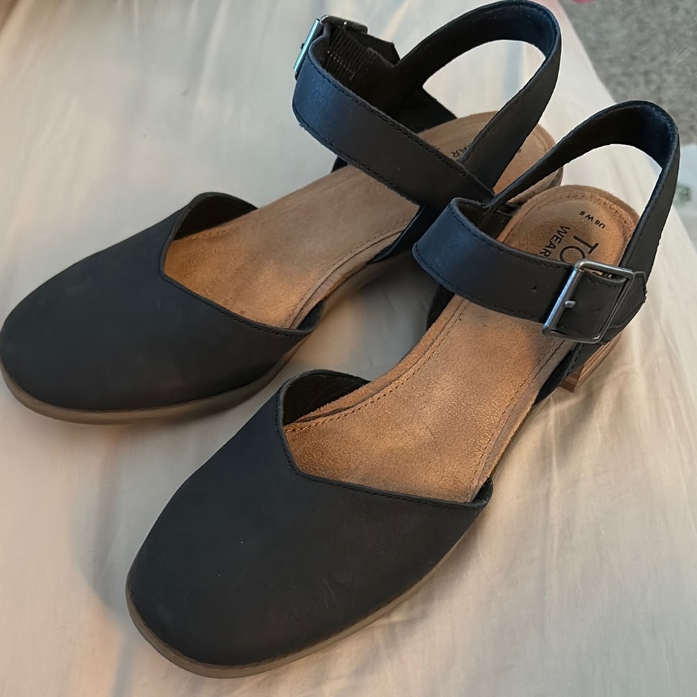 Tom’s Jaclyn Women's Black Sandals/mary Jane